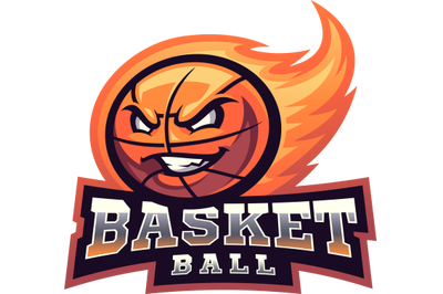 Basket ball esport mascot logo design