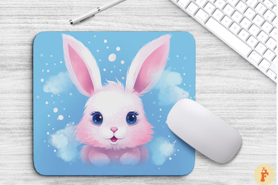 Cute Bunny Mouse Pad Design