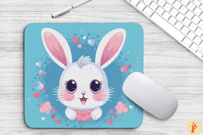 Cute Bunny Mouse Pad Design