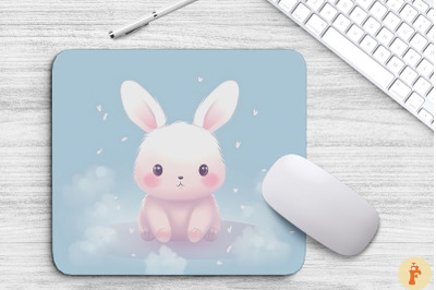 Cute Simple Baby Bunny Mouse Pad Design