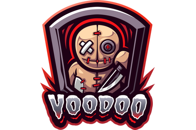 Voodoo esport mascot logo design