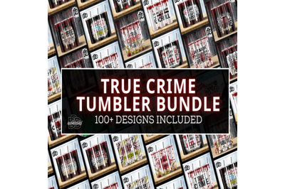 20oz True Crime Tumbler Bundle, 20oz Tumbler True Crime Sublimation De