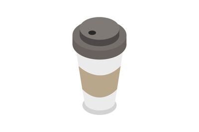 Isometric coffee cup