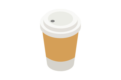 Isometric coffee cup