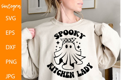 Spooky Kitchen Lady SVG, Halloween Svg
