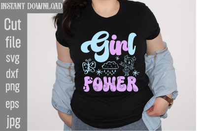 Girl Power SVG cut fileRetro Little Girl Svg, Bundle Little Girl Svg ,