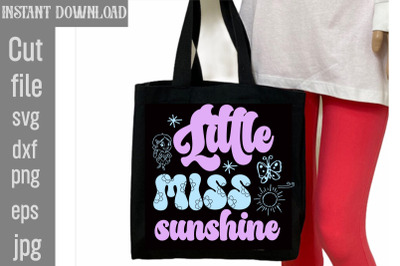 Little Miss Sunshine SVG cut file&2C;Retro Little Girl Svg&2C; Bundle Little