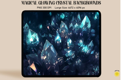 Glowing Crystal Backgrounds