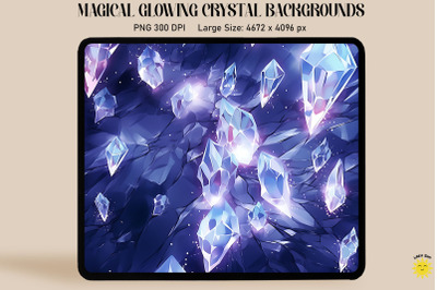 Enchanted Purple Crystal Backgrounds