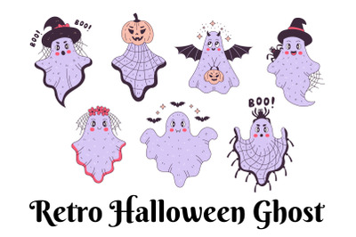 Retro Halloween Ghost