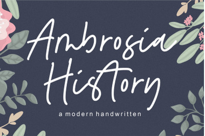 Ambrosia History Font