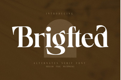 Brigfted Typeface