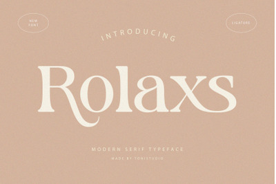Rolaxs || Display serif