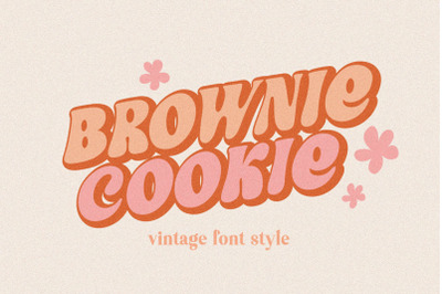 Brownie Cookie Groovy Font