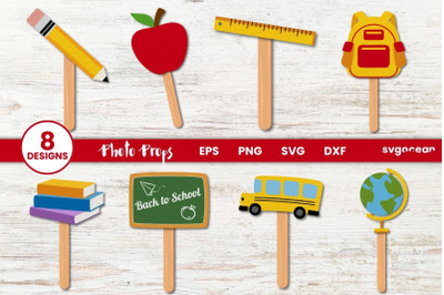 Back to School Photo Props | SVG Bundle