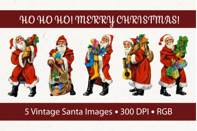 Vintage Santa Clause Clip Art