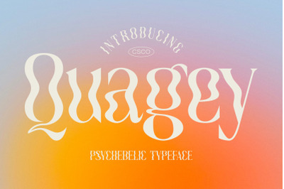 Quagey - Psychedelic Typeface