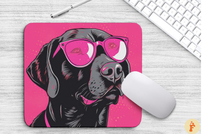 Cute Pink Labrador Retriever Mouse Pad