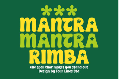 Mantra Rimba - Playful Display Font