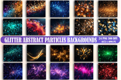 Glitter Abstract Particles Backgrounds