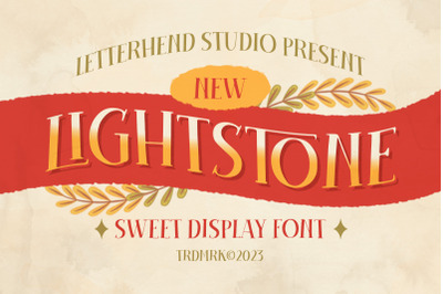 Lighstone - Sweeet Display Font