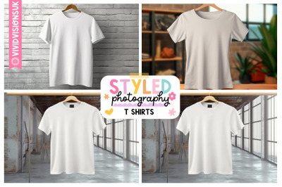 Blank White T Shirt Mockup Design