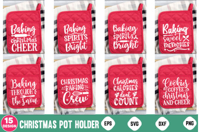 Christmas Pot Holder SVG Bundle