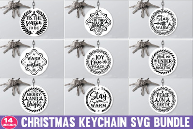 Christmas Keychain Quotes SVG Bundle