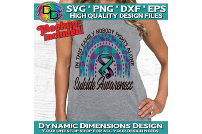 Suicide Awareness Rainbow SVG&2C; Suicide Awareness Ribbon SVG&2C; Semicolon