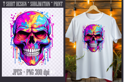 HAPPY Skull Halloween Monsters design PNG/JPEG