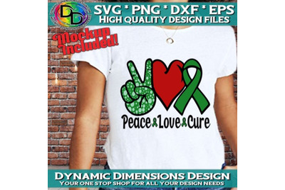 Peace Love Cure SVG PNG PDF Instant Download, Cancer Awareness Svg, Sv