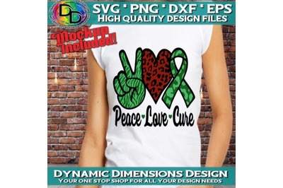 Peace Love Cure SVG PNG PDF Instant Download, Cancer Awareness Svg, Sv