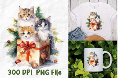 Cute Cats Christmas Gift Christmas Tree