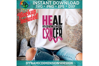 He Can Heal Cancer, Cancer Bundle, Svg Files For Cricut, Png Sublimati