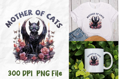 Mother Of Cats Cat Lady Black Cat