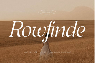 Rowfinde Typeface