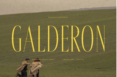 Galderon Typeface