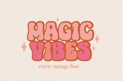Magic Vibes Retro Vintage Font