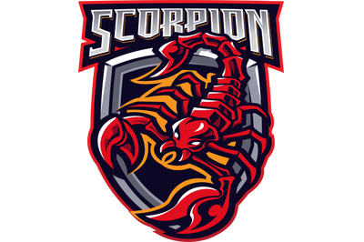 Scorpion esport mascot logo design