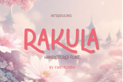 Rakula - Handlettered Font