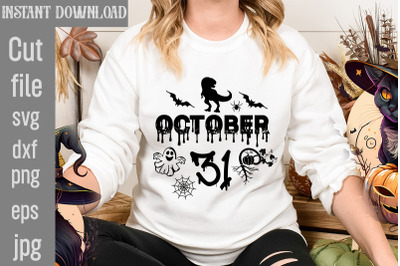 October 31 SVG cut file&2C; Halloween SVG Bundle&2C; Retro Halloween Bundle&2C;