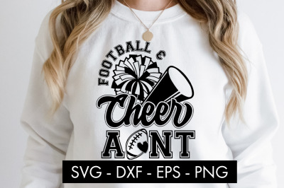 Football And Cheer Aunt SVG Cut File PNG