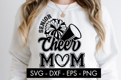 Senior Cheer Mom SVG Cut File PNG