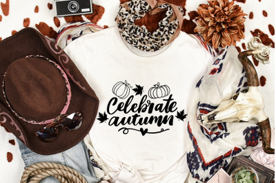 Celebrate Autumn SVG Cut File | Autumn Fall SVG
