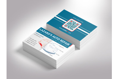 Auto Repair Shop Business Card Template for Photoshop | 3.5x2 in