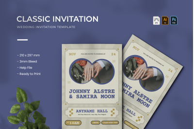 Classic - Wedding Invitation