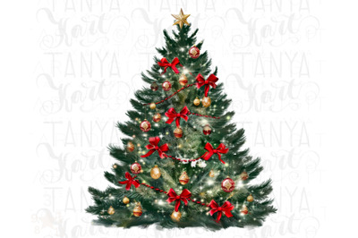 Christmas Tree Print Download - Merry Christmas PNG