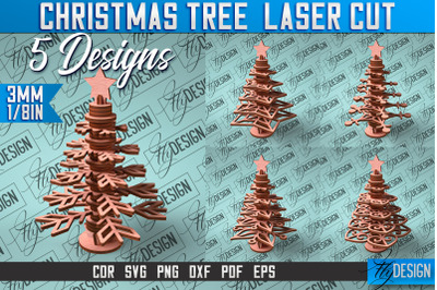 Christmas Tree Laser Cut SVG | Christmas Laser Cut SVG Design