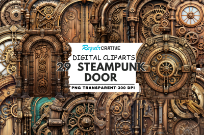 Steampunk Door Clipart