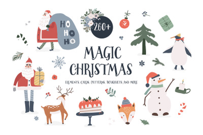 MAGIC CHRISTMAS winter graphic set
